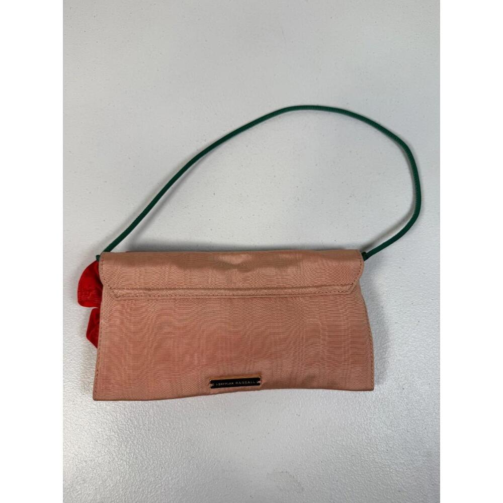 Loeffler Randall Red Charlee Flower Flap Clutch - Picture 5 of 8